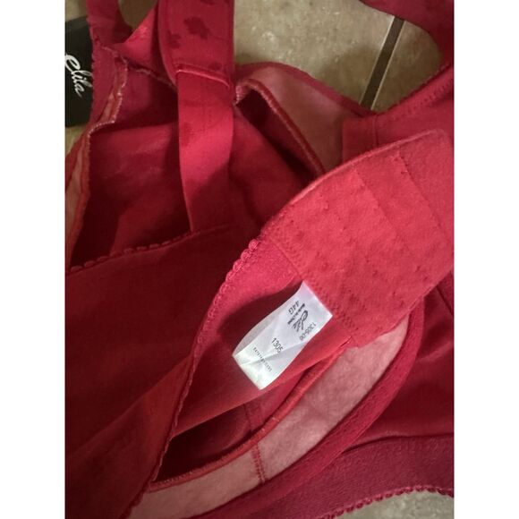 NWT Elila 44G Red Unlined Bra - Picture 4 of 4